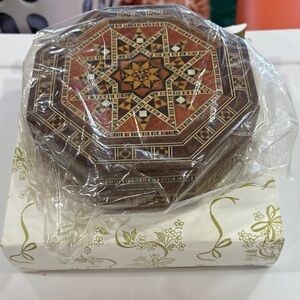 Intricate Octagonal Wooden Box